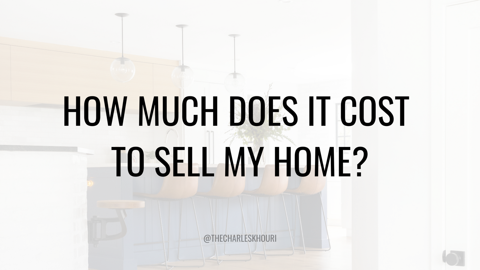 How much does it cost to sell my home?