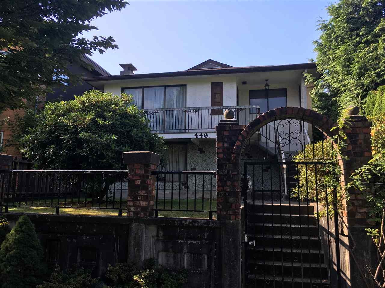 Main Photo: 446 E 37TH Avenue in Vancouver: Fraser VE House for sale (Vancouver East)  : MLS®# R2097854