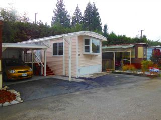Photo 1: 15 4200 DEWDNEY TRUNK ROAD in Coquitlam: Ranch Park Manufactured Home for sale : MLS®# R2013256