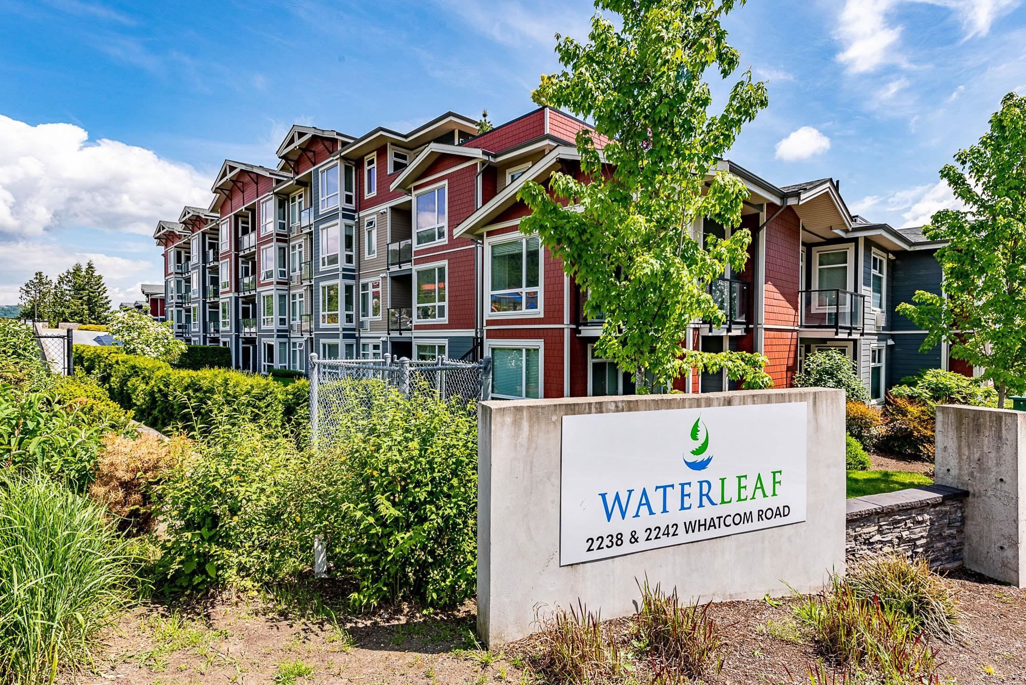 Main Photo: 107 2242 WHATCOM Road in Abbotsford: Abbotsford East Condo for sale in "WATERLEAF" : MLS®# R2832070