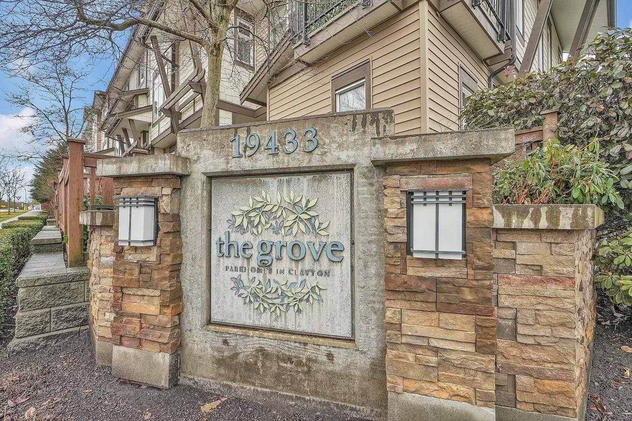 Main Photo: 105 19433 68 Avenue in Surrey: Clayton Townhouse for sale in "The Grove" (Cloverdale)  : MLS®# R2859098