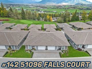 Photo 1: 142 51096 FALLS Court in Chilliwack: Eastern Hillsides Townhouse for sale in "Vista Green" : MLS®# R2895893