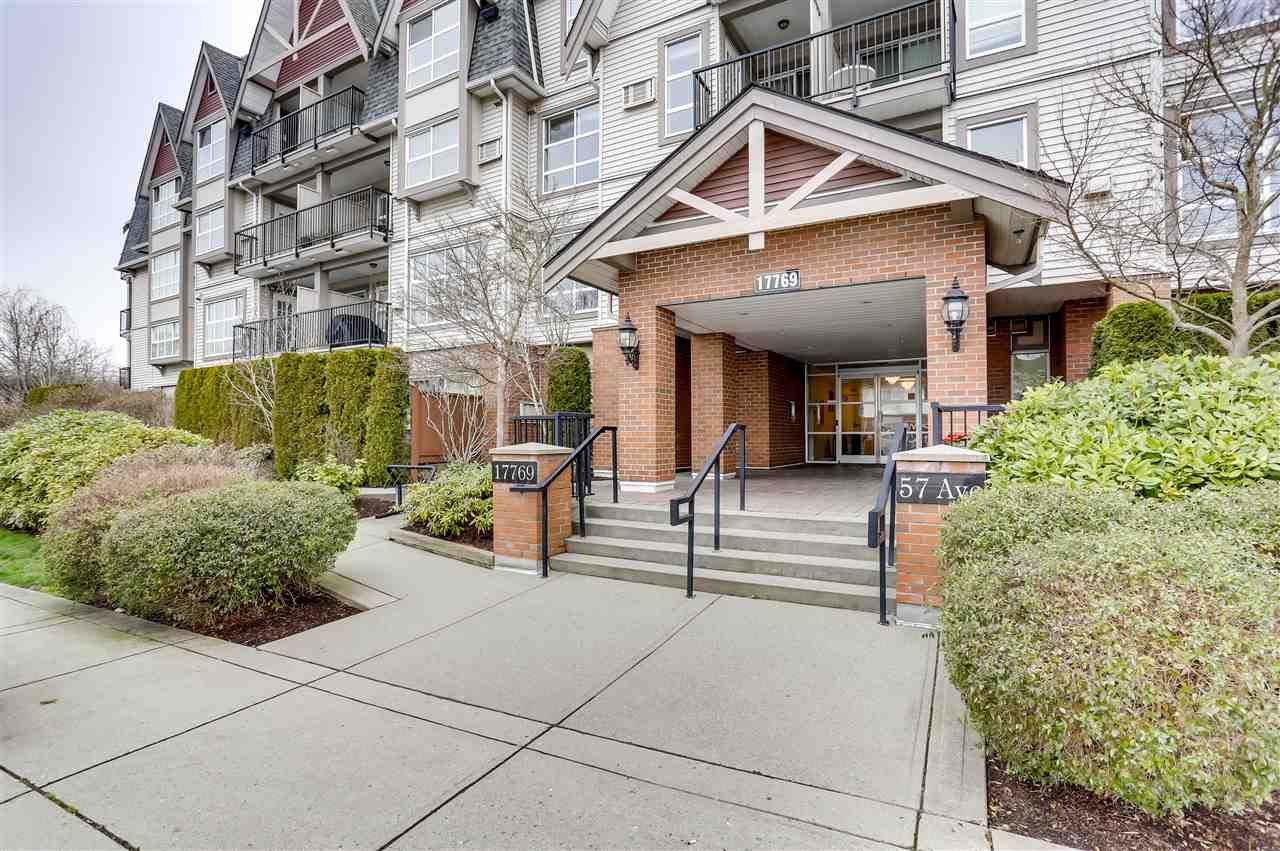 Main Photo: 107 17769 57 Avenue in Surrey: Cloverdale BC Condo for sale in "CLOVER DOWNS" (Cloverdale)  : MLS®# R2542061