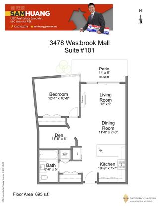 Photo 15: 101 3478 WESBROOK Mall in Vancouver: University VW Condo for sale (Vancouver West)  : MLS®# R2015338