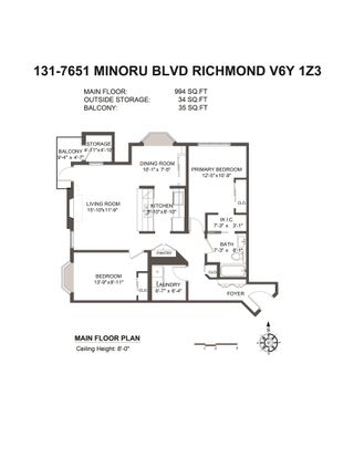 Photo 24: 131 7651 MINORU Boulevard in Richmond: Brighouse South Condo for sale in "Cypress Point" : MLS®# R2879864