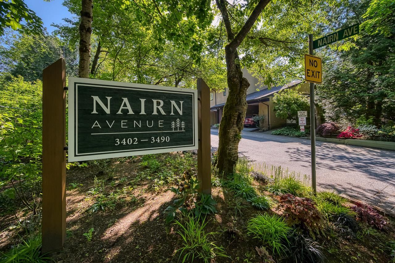 Main Photo: 3452 NAIRN Avenue in Vancouver: Champlain Heights Townhouse for sale in "COUNTRY LANE" (Vancouver East)  : MLS®# R2782729