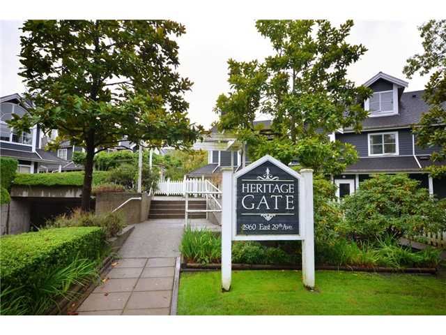 Main Photo: 223 2960 E 29TH Avenue in Vancouver: Collingwood VE Condo for sale in "HERITAGE GATE" (Vancouver East)  : MLS®# V913004