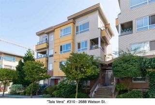 Photo 1: 310 2688 WATSON Street in Vancouver: Mount Pleasant VE Townhouse for sale in "Tala Vera" (Vancouver East)  : MLS®# R2100071