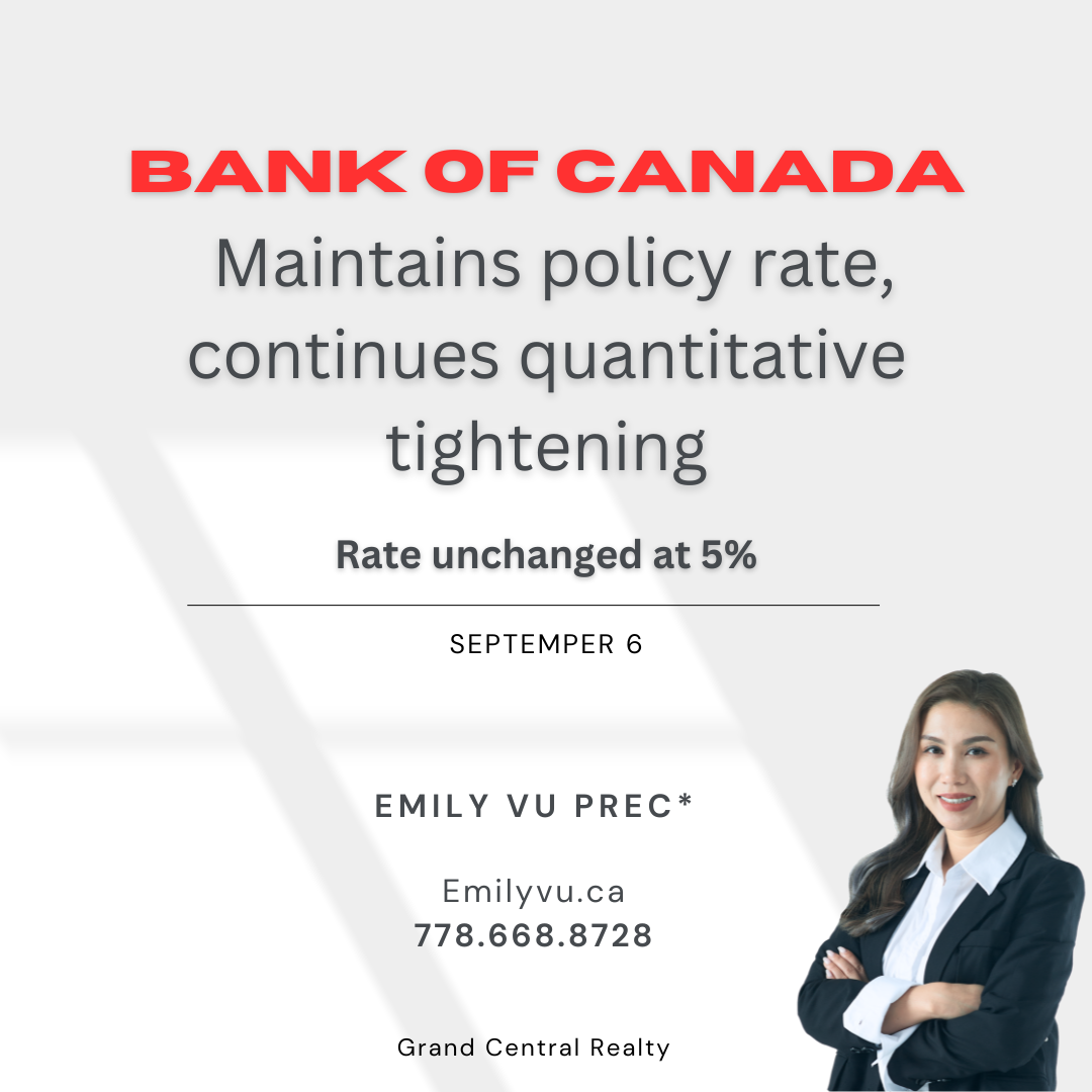 BANK OF CANADA - SEPTEMBER 6