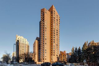 Photo 1: 401E 500 Eau Claire Avenue SW in Calgary: Eau Claire Apartment for sale : MLS®# A2025364