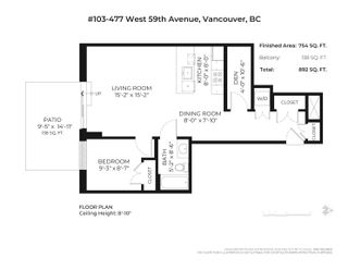 Photo 21: 103 477 W 59 TH Avenue in Vancouver: South Cambie Condo for sale (Vancouver West)  : MLS®# R2873852