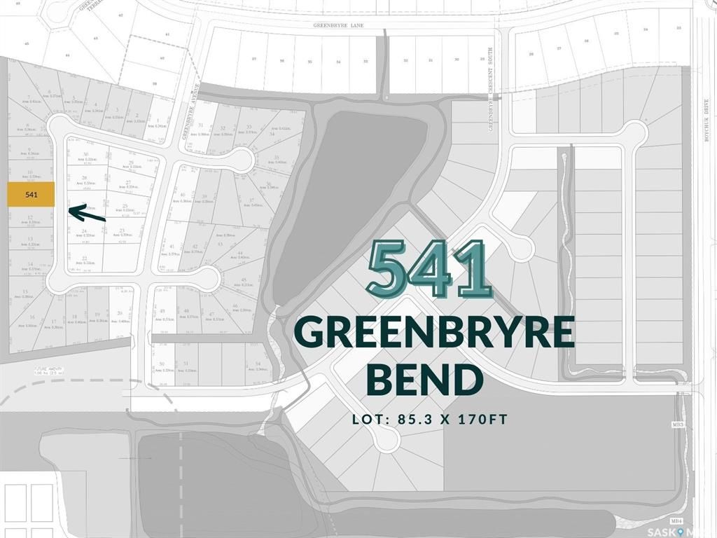 Main Photo: 541 Greenbryre Bend in Greenbryre: Lot/Land for sale : MLS®# SK904483