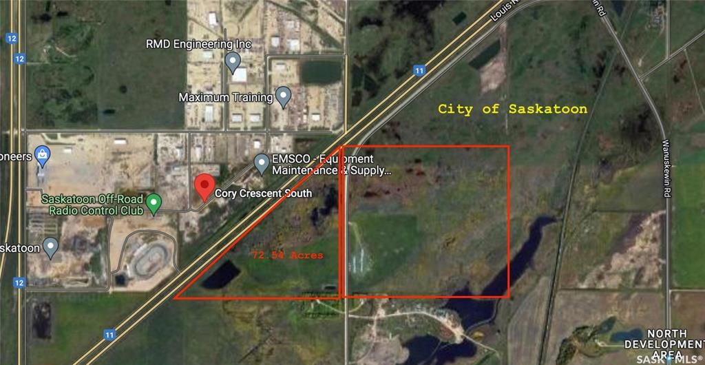 Main Photo: North Development Area Land in Saskatoon: North Industrial SA Commercial for sale : MLS®# SK908579