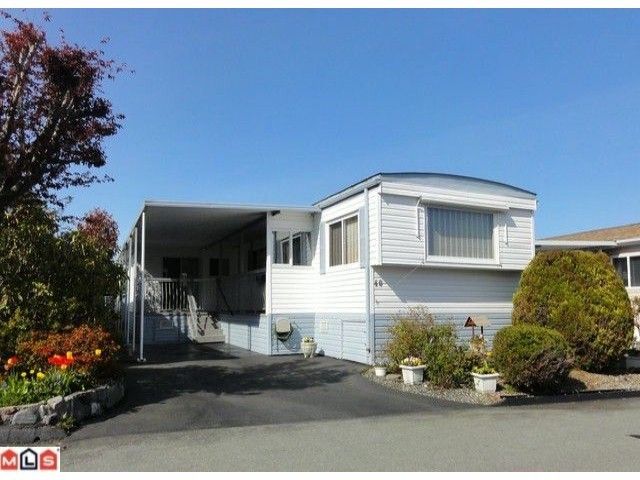 Main Photo: 40 15875 20TH Avenue in Surrey: King George Corridor Manufactured Home for sale in "SEA RIDGE BAYS" (South Surrey White Rock)  : MLS®# F1122362