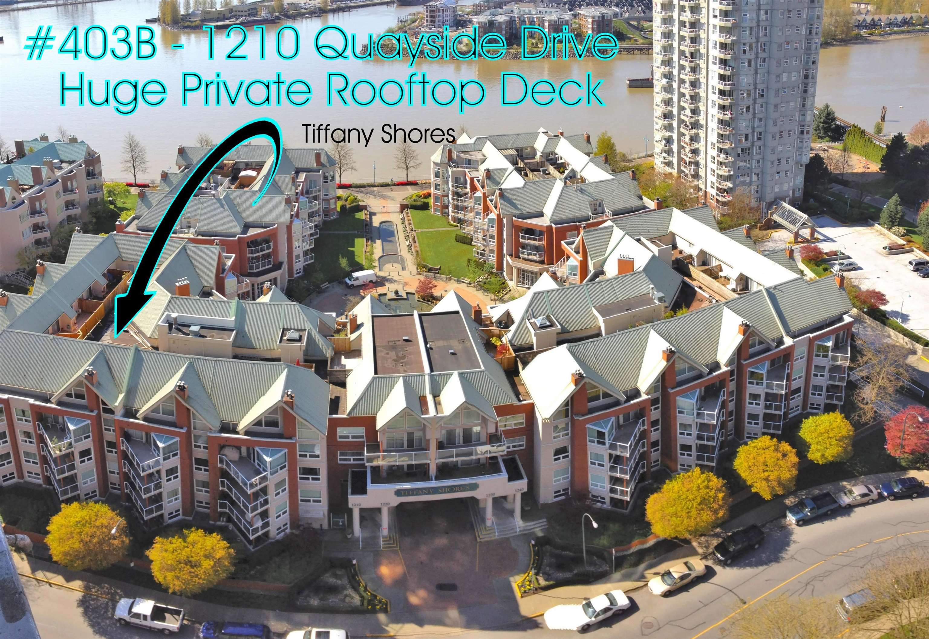 Main Photo: 403B 1210 QUAYSIDE Drive in New Westminster: Quay Condo for sale in "Tiffany Shores" : MLS®# R2631389