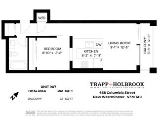 Photo 18: 907 668 COLUMBIA Street in New Westminster: Quay Condo for sale in "TRAPP + HOLBROOK" : MLS®# R2512551