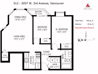 Photo 12: 312 2057 W 3RD Avenue in Vancouver: Kitsilano Condo for sale in "SAUSALITO" (Vancouver West)  : MLS®# V1064184