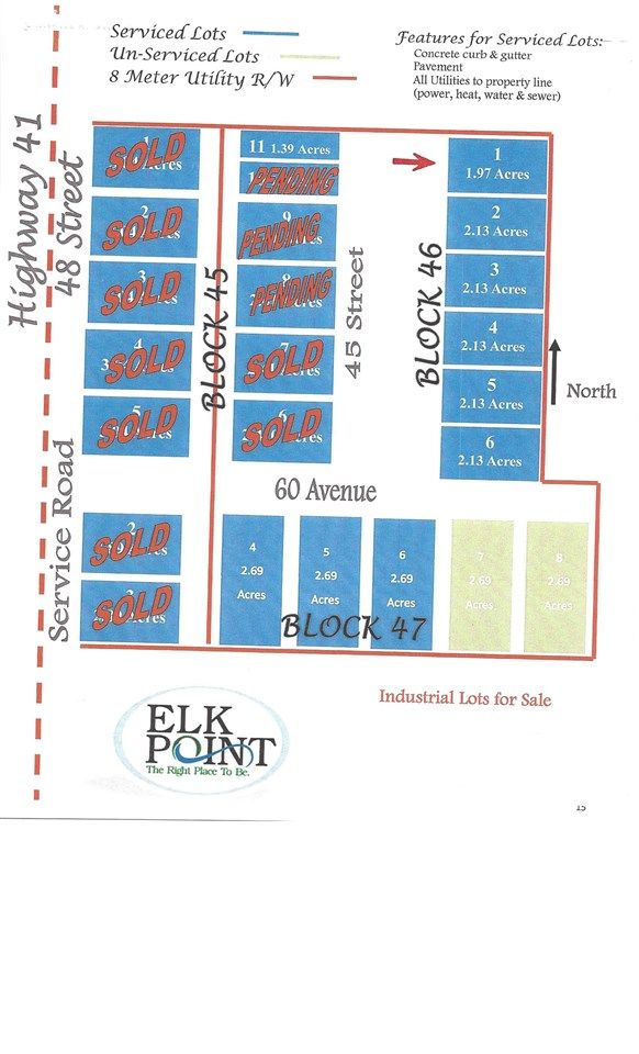 Main Photo: 6205 45 Street: Elk Point Land Commercial for sale : MLS®# E4102438