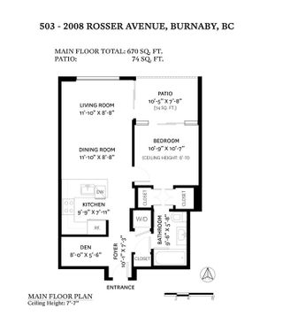Photo 17: 503 2008 Rosser Ave in Burnaby: Brentwood Park Condo for sale (Burnaby North)  : MLS®# R2516630