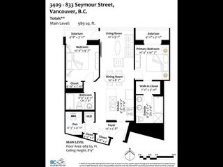 Photo 3: 3409 833 SEYMOUR Street in Vancouver: Downtown VW Condo for sale (Vancouver West)  : MLS®# R2881253