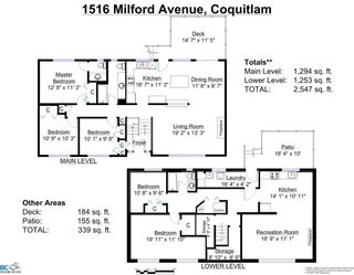 Photo 14: 1516 MILFORD Avenue in Coquitlam: Central Coquitlam House for sale : MLS®# R2046067