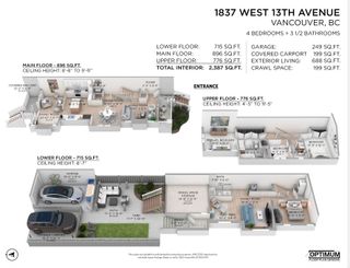 Photo 2: 1837 W 13TH Avenue in Vancouver: Kitsilano 1/2 Duplex for sale (Vancouver West)  : MLS®# R2880573