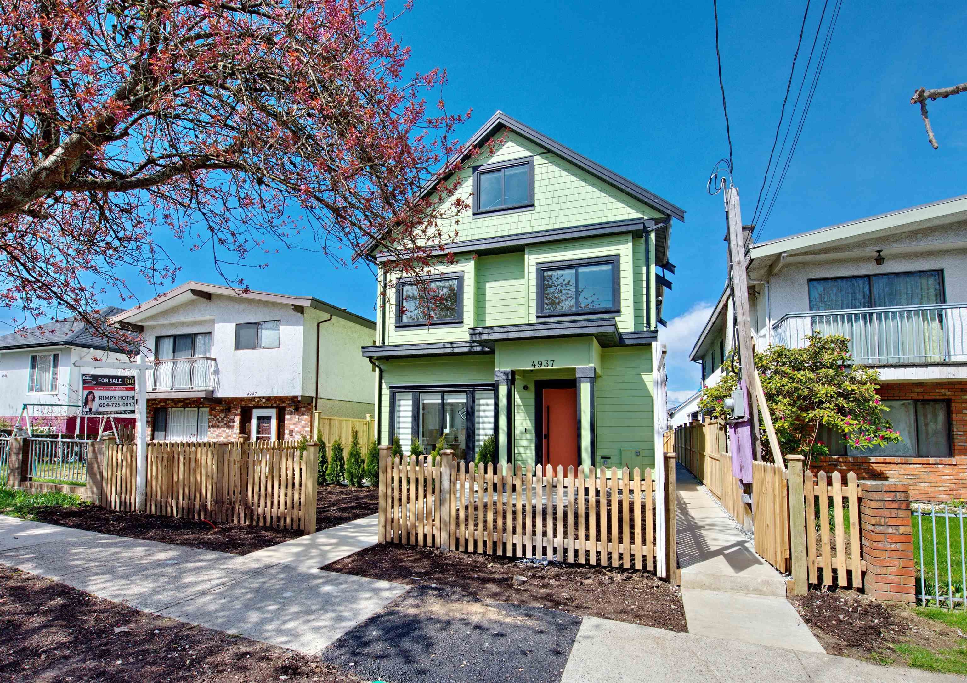 Main Photo: 4937 MOSS Street in Vancouver: Collingwood VE 1/2 Duplex for sale (Vancouver East)  : MLS®# R2690879