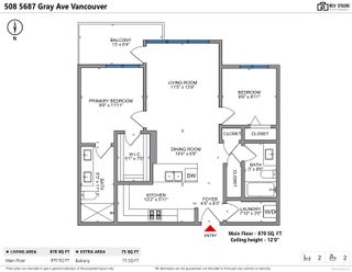 Photo 24: 508 5687 GRAY Avenue in Vancouver: University VW Condo for sale in "ETON" (Vancouver West)  : MLS®# R2861030