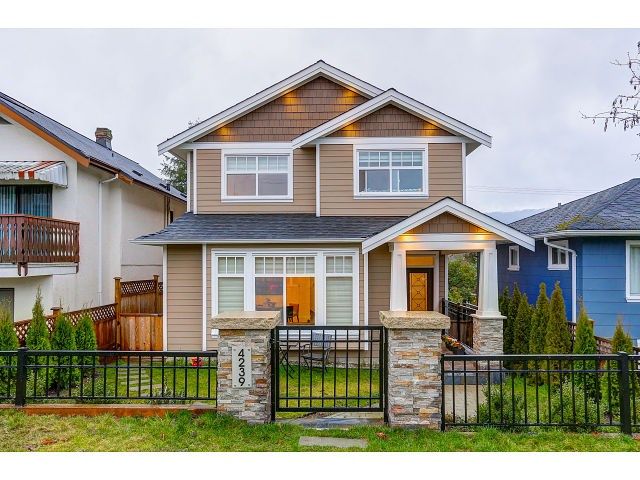 Main Photo: 4239 ETON STREET in : Vancouver Heights House for sale : MLS®# R2032104