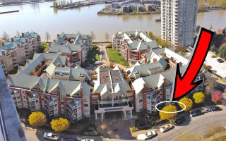 Photo 1: 102 1240 QUAYSIDE Drive in New Westminster: Quay Condo for sale in "TIFFANY SHORES" : MLS®# R2263673
