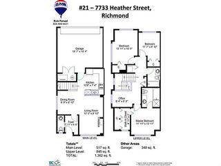 Photo 20: 21 7733 HEATHER Street in Richmond: McLennan North Townhouse for sale : MLS®# V1120040