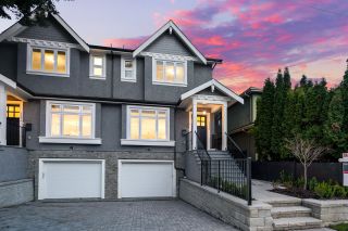 Photo 1: 5586 RUPERT Street in Vancouver: Collingwood VE 1/2 Duplex for sale (Vancouver East)  : MLS®# R2874536