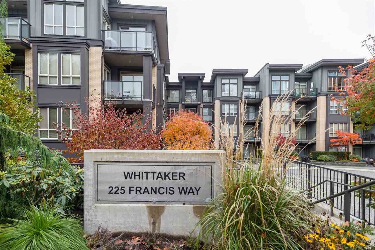 Main Photo: 318 225 FRANCIS Way in New Westminster: Fraserview NW Condo for sale in "The Whittaker" : MLS®# R2543018