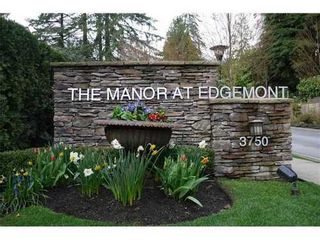 Photo 1: 12 3750 EDGEMONT Blvd in North Vancouver: Home for sale : MLS®# V872866