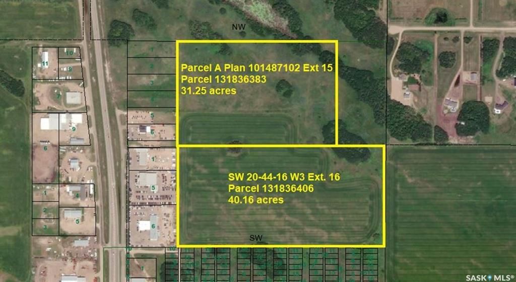 Main Photo: Blk A-Plan 101487102 Ext 15 & SW 20-44-16-3 Ext 16 in North Battleford: Fairview Heights Lot/Land for sale : MLS®# SK925098