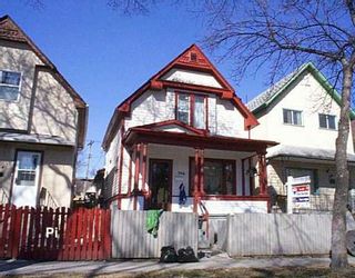 Photo 1: 386 BEVERLEY Street in WINNIPEG: West End / Wolseley Single Family Detached for sale (West Winnipeg)  : MLS®# 2705350