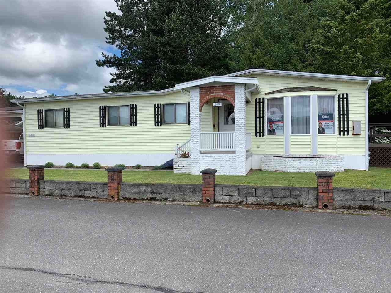 Main Photo: 243 27111 0 AVENUE in : Aldergrove Langley Manufactured Home for sale : MLS®# R2457160