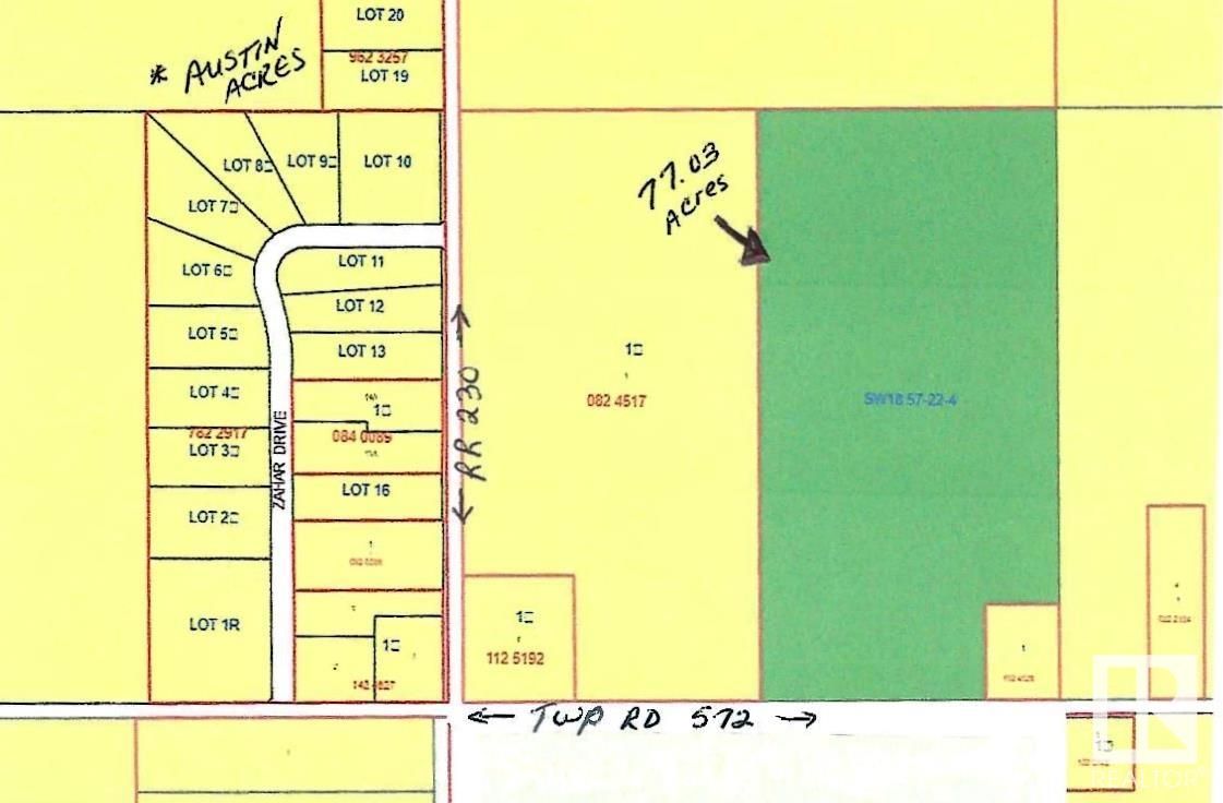 Main Photo: 77.03 AC Twp 572 & RR 230: Rural Sturgeon County Rural Land/Vacant Lot for sale : MLS®# E4292379