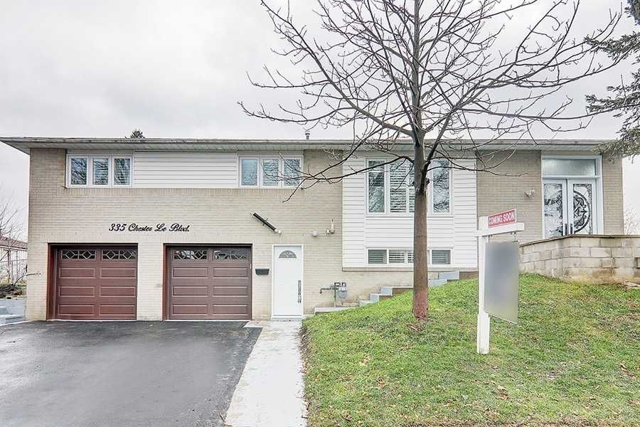 Main Photo: 335 Chester Le Boulevard in Toronto: L'Amoreaux House (Bungalow-Raised) for sale (Toronto E05)  : MLS®# E5069013