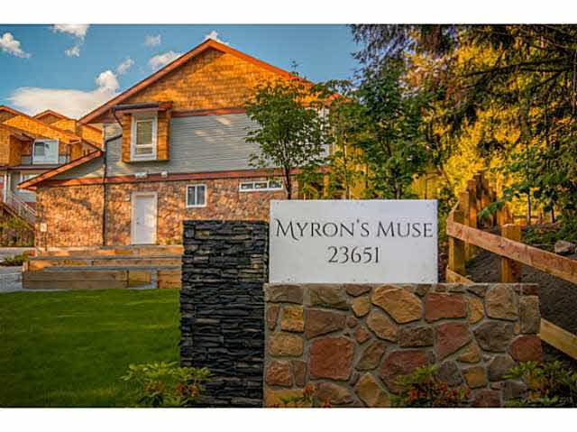 Main Photo: 49 23651 132 Avenue in Maple Ridge: Silver Valley Townhouse for sale in "MYRON'S MUSE AT SILVER VALLEY" : MLS®# V1132336