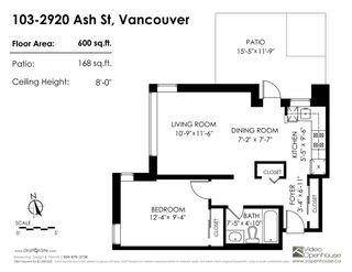 Photo 12: 103 2920 ASH Street in Vancouver: Fairview VW Condo for sale in "Ash Court" (Vancouver West)  : MLS®# R2226692