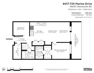 Photo 34: 417 725 MARINE Drive in North Vancouver: Harbourside Condo for sale in "Marine + Fell" : MLS®# R2861215
