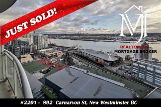 Photo 1: 2201 892 CARNARVON STREET in New Westminster: Downtown NW Condo for sale : MLS®# R2499563