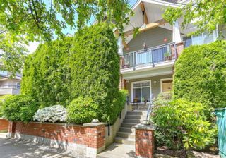 Photo 1: 102 1567 GRANT Avenue in Port Coquitlam: Glenwood PQ Townhouse for sale in "THE GRANT" : MLS®# R2777902