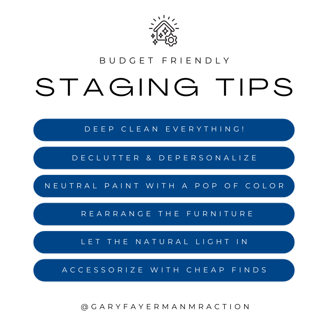 Budget Friendly Staging Tips