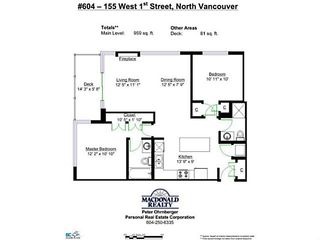 Photo 14: 604 155 W 1ST Street in North Vancouver: Lower Lonsdale Condo for sale in "Time" : MLS®# V1050173