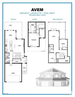 Photo 3: 160 ASTON Bend: Leduc House Half Duplex for sale : MLS®# E4317870