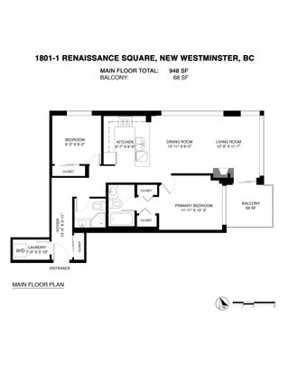Photo 32: 1801 1 RENAISSANCE Square in New Westminster: Quay Condo for sale in "The Q built by Aragon" : MLS®# R2669664