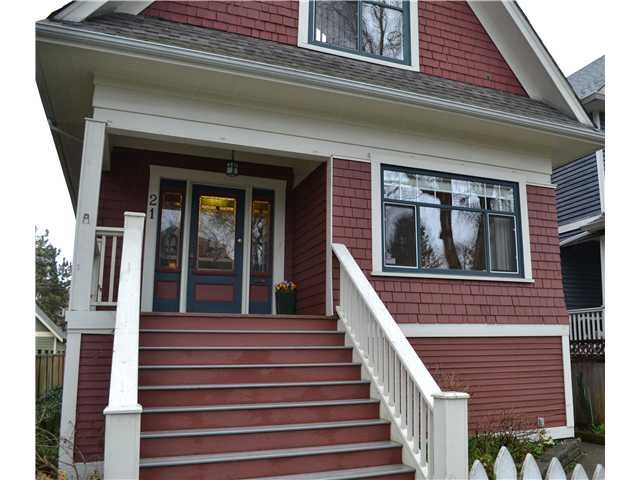 Main Photo: 21 E 17TH AV in Vancouver: Main House for sale (Vancouver East)  : MLS®# V1046618
