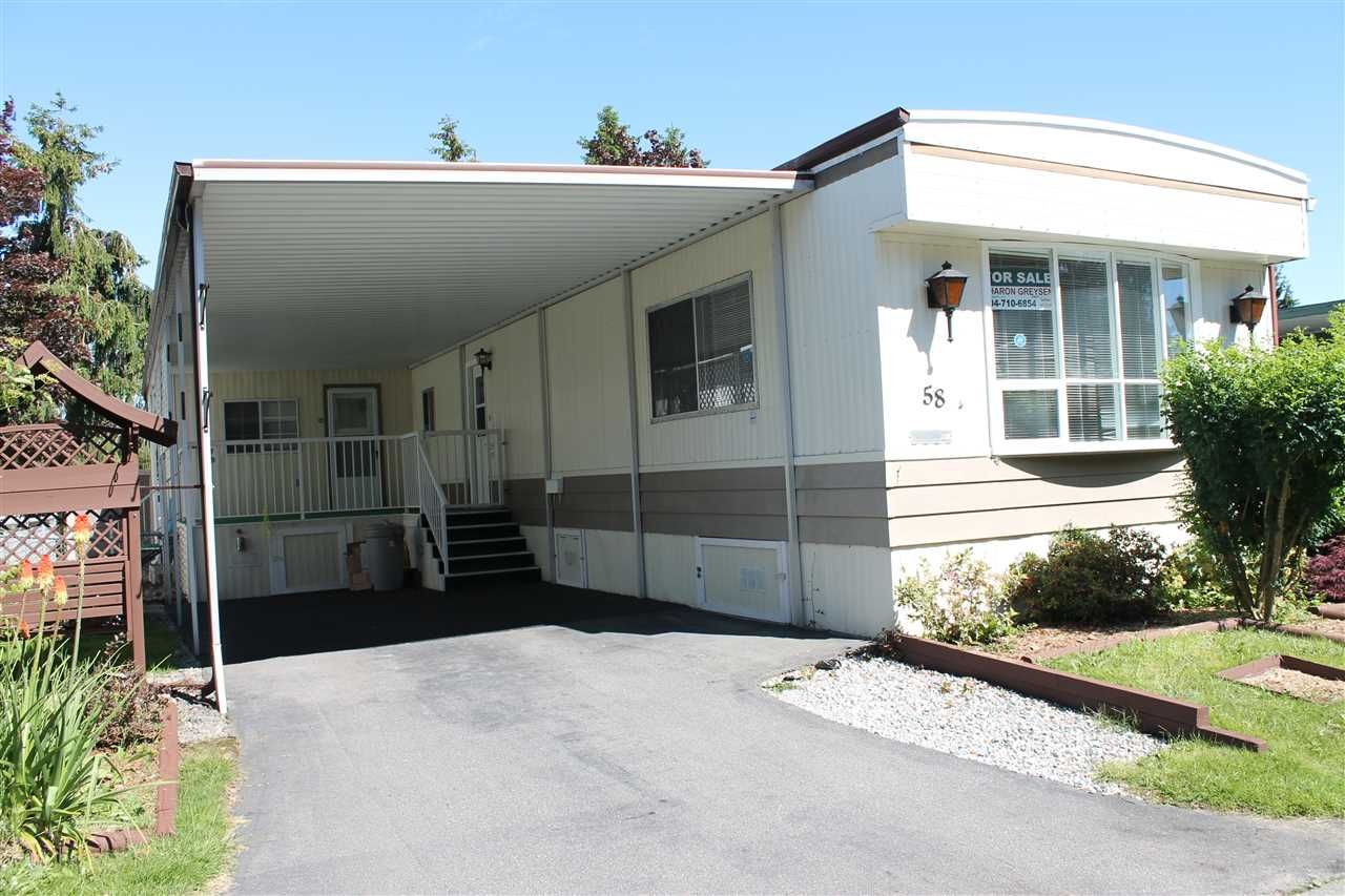 Main Photo: 58 15875 20TH Avenue in Surrey: King George Corridor Manufactured Home for sale in "SEA RIDGE BAYS" (South Surrey White Rock)  : MLS®# R2178456